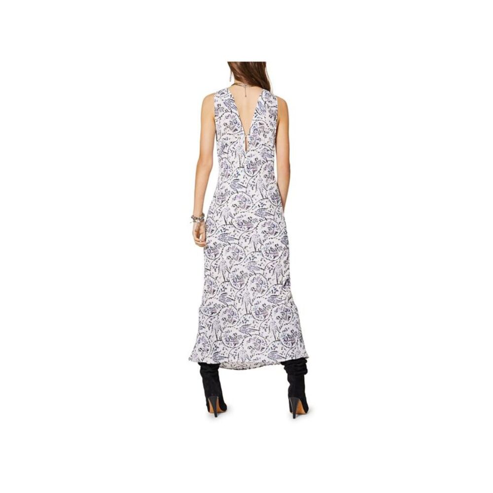 IRO.JEANS Womens White V-back Sleeveless V Neck Maxi Party Fit + Flare Dress 40 - Picture 2 of 2